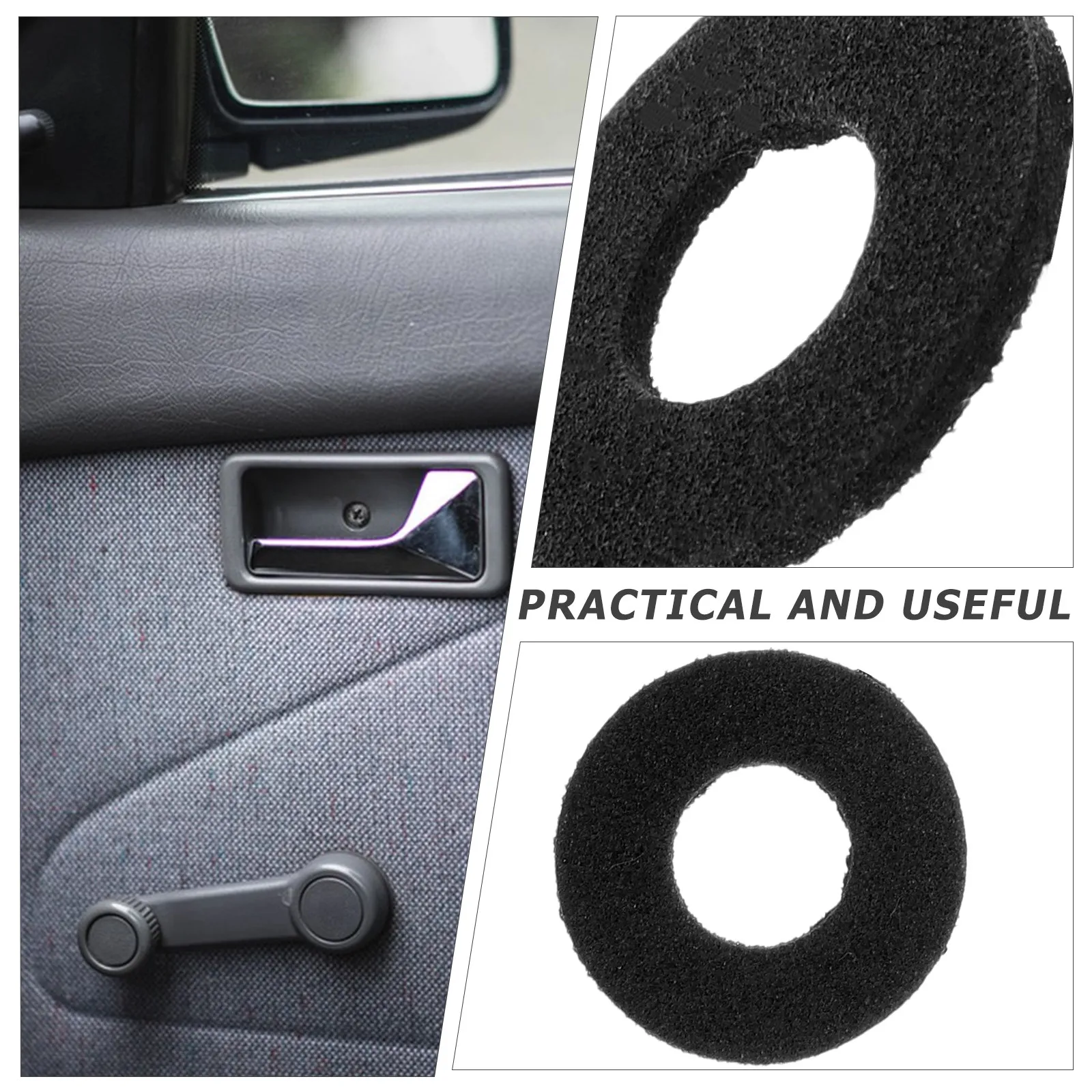 100Pcs Car Door Panel Buckle Pads Universal High Density Sponge Shock Absorbing Noise Reduction Interior Panel Screw Fixation
