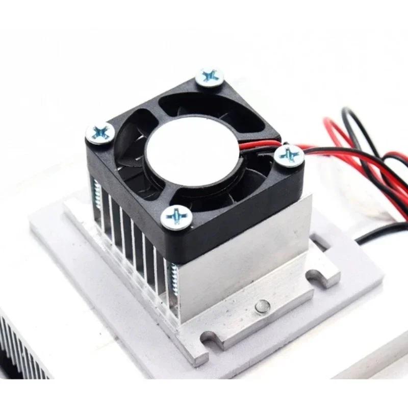 12V Semiconductor Cooler Module DIY Refrigeration Kit with Fan & Insulation for Pet Air Conditioner