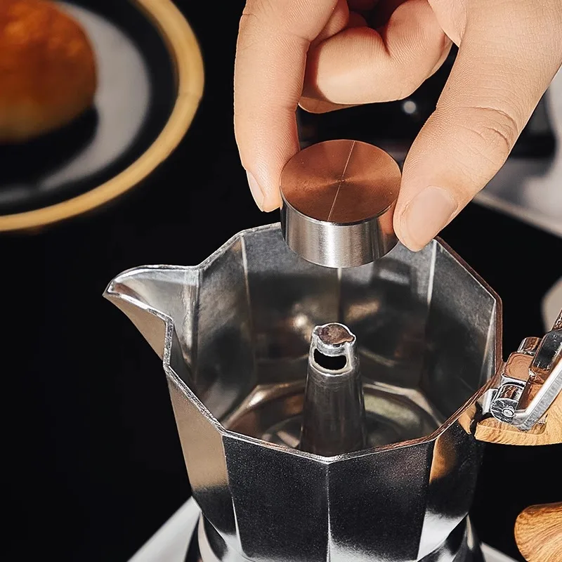 Moka Pot Anti-spray Cap Anti-splash Coffee Pot With Aluminum Splash Valve Moka Pot Spray-proof Lid Accessories