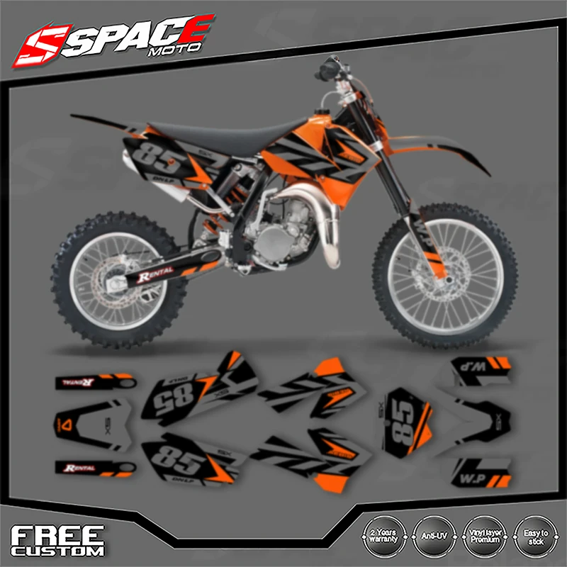 

Специальная мотоциклетная графическая фоновая наклейка SPACE для KTM SX85 SX 2003, 2004, 2005, 2006, 2007, 2008, 2009, 2010-2012, комплекты наклеек 03