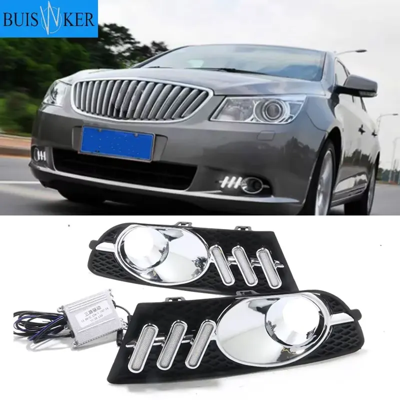 

Светодиодный дневной свет для Buick Lacrosse 2009-2012, решетка бампера, дневные ходовые огни, крышка противотуманных фар DRL