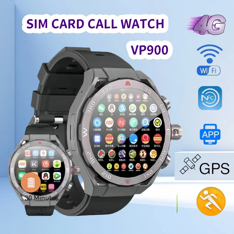 

Vp900 новая GPS-навигация, водонепроницаемая фитнес-карта, 4G, камера для SIM-карты, умные часы для видеозвонков, 32 ГБ + 256 ГБ, различные емкости памяти