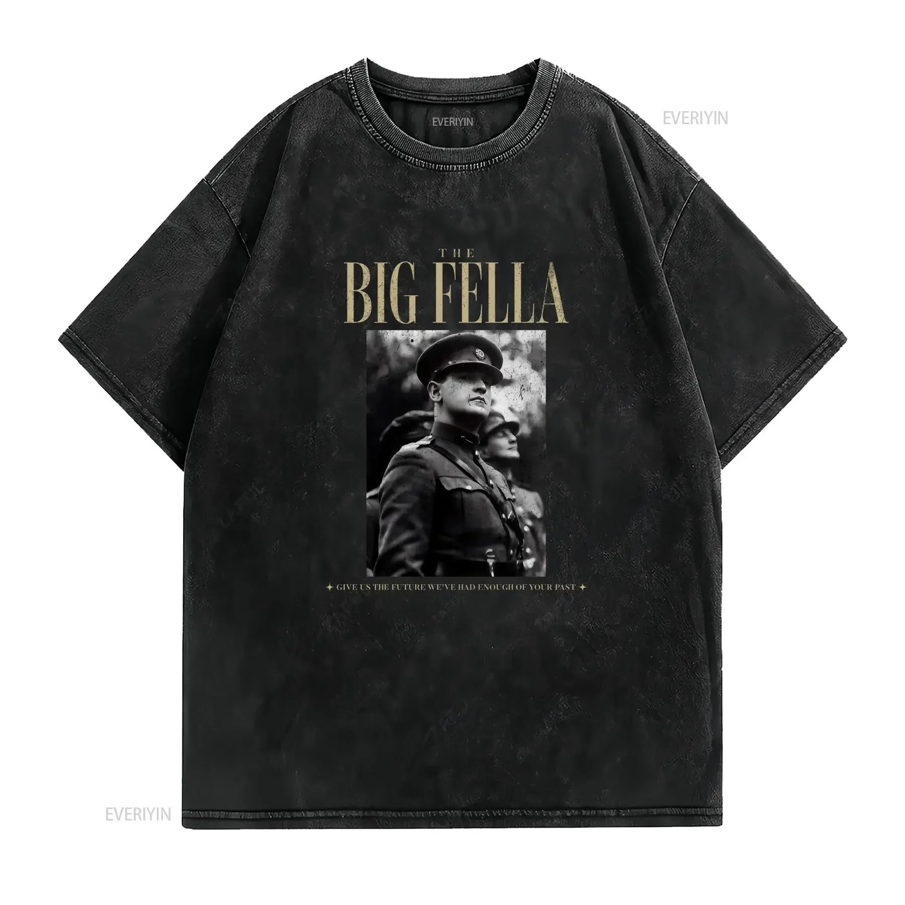 Irish Republican Men's 'The Big Fella' Michael Collins Black IRA T Shirt Ireland Freedom Unity Unique Souvenir from vintage