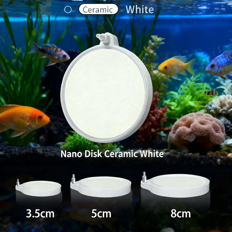 Nano-Blasenplatte, ultrafeiner Luftstein, Aquarium-Sauerstoffbelüfter, Zerstäubungs-Blasenscheibe, Aquariumzubehör für Fische und Garnelen – Detail 8