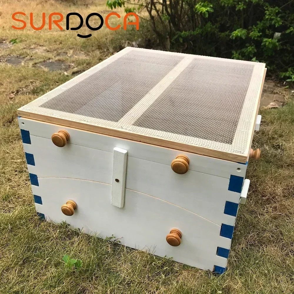 Wooden Automatic Self-Flowing Beehive 7 Auto Frames Set Bee Hive Supplies Beekeeping Material Apiculture Chinese Painted