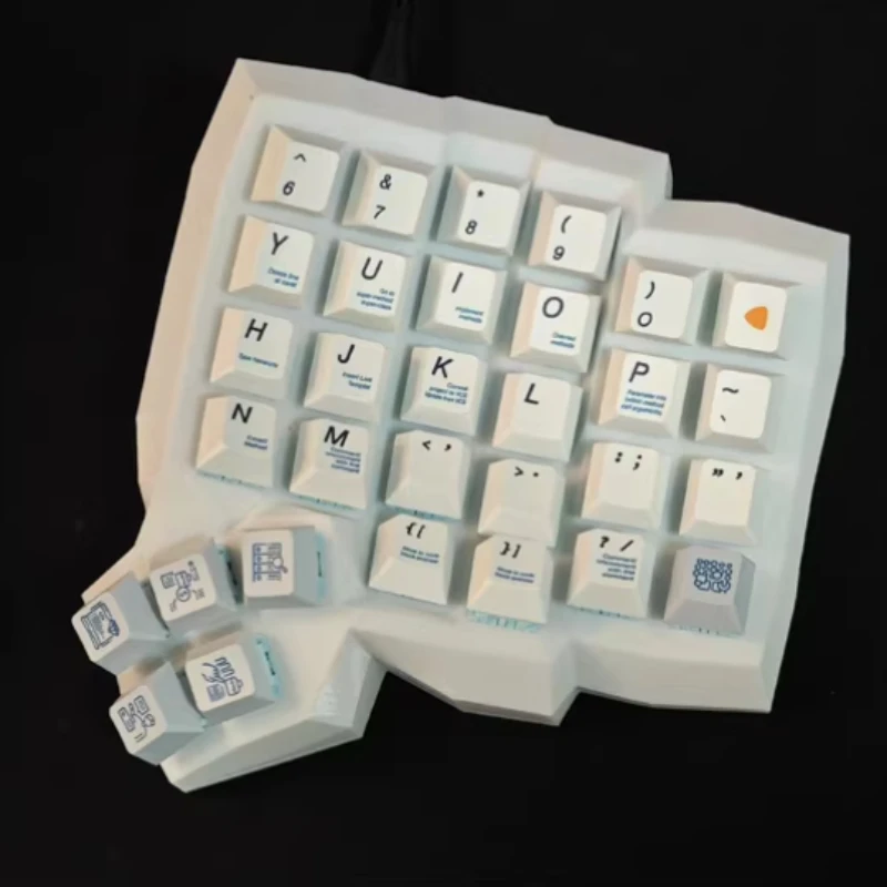 Dactyl Manuform Split Mechanical Keyboard Kit Hot Swap Wired Single Mode VIAL TypeC 62key Ergonomics Split Mechanical Keyboard