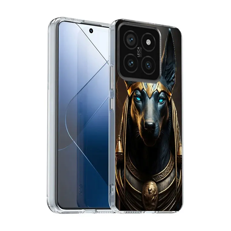 Egyptian Pharaoh's Mummy Clear Phone Case For Xiaomi Poco X6 X5 Pro X4 X3 NFC F4 GT F6 F5 F3 M5 M5S M4 M3 Pro F2 F1 TPU Pattern