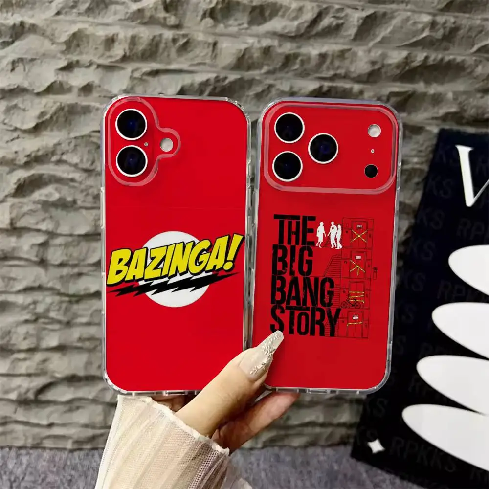 

T-TBBT The Big Bang Theory Phone Case For iPhone 17,16,15,14,13,12,Pro,Max,Plus,E,SE4,Air,Mini Transparent Cover