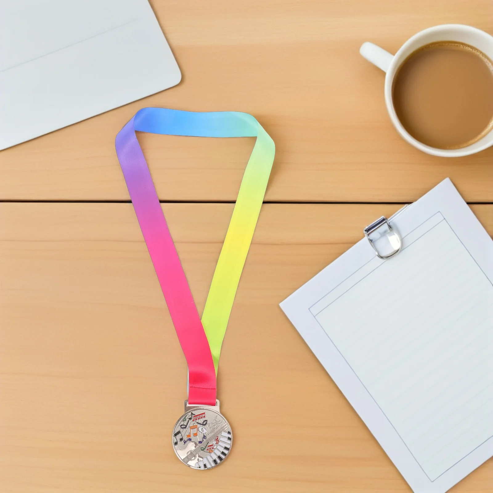 

Серебряная металлическая музыкальная медаль из цинкового сплава, фортепиано, скрипка, пение, награда, медаль для музыкальных соревнований, музыкальные медали