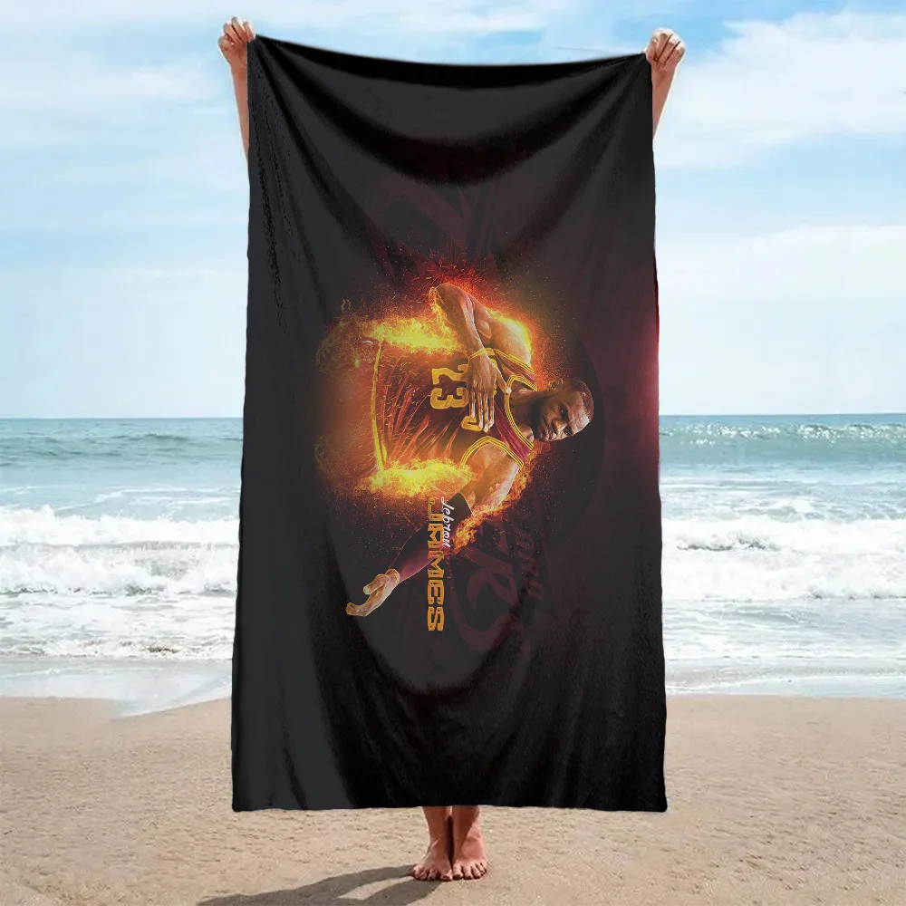 Basketball LeBron James-LJ Towel Bath towel pattern beach towel quick drying and absorbent Pure Cotton basically never fade