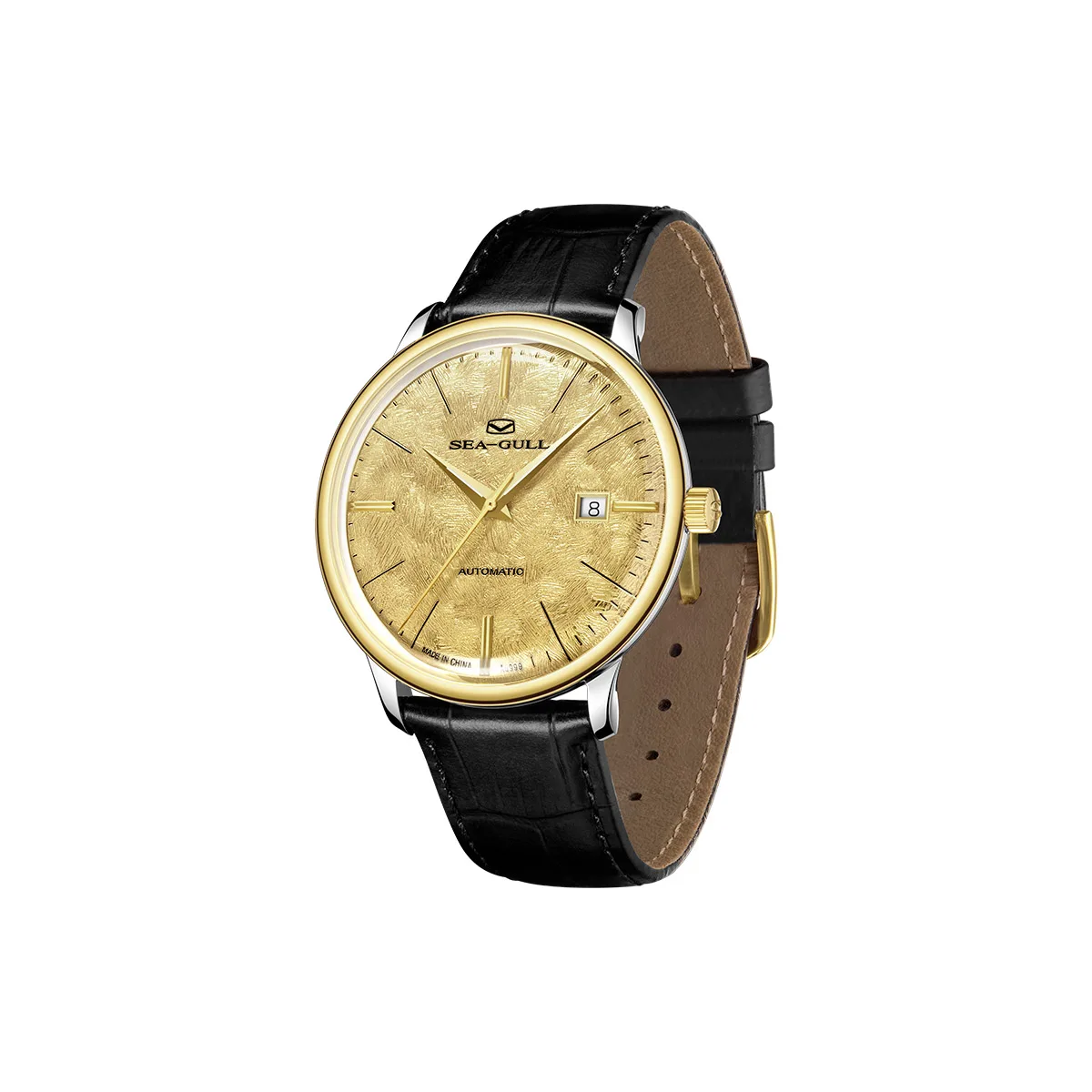 Seagull Gilded Automatic Mechanical Watch for Men Ladies Couple