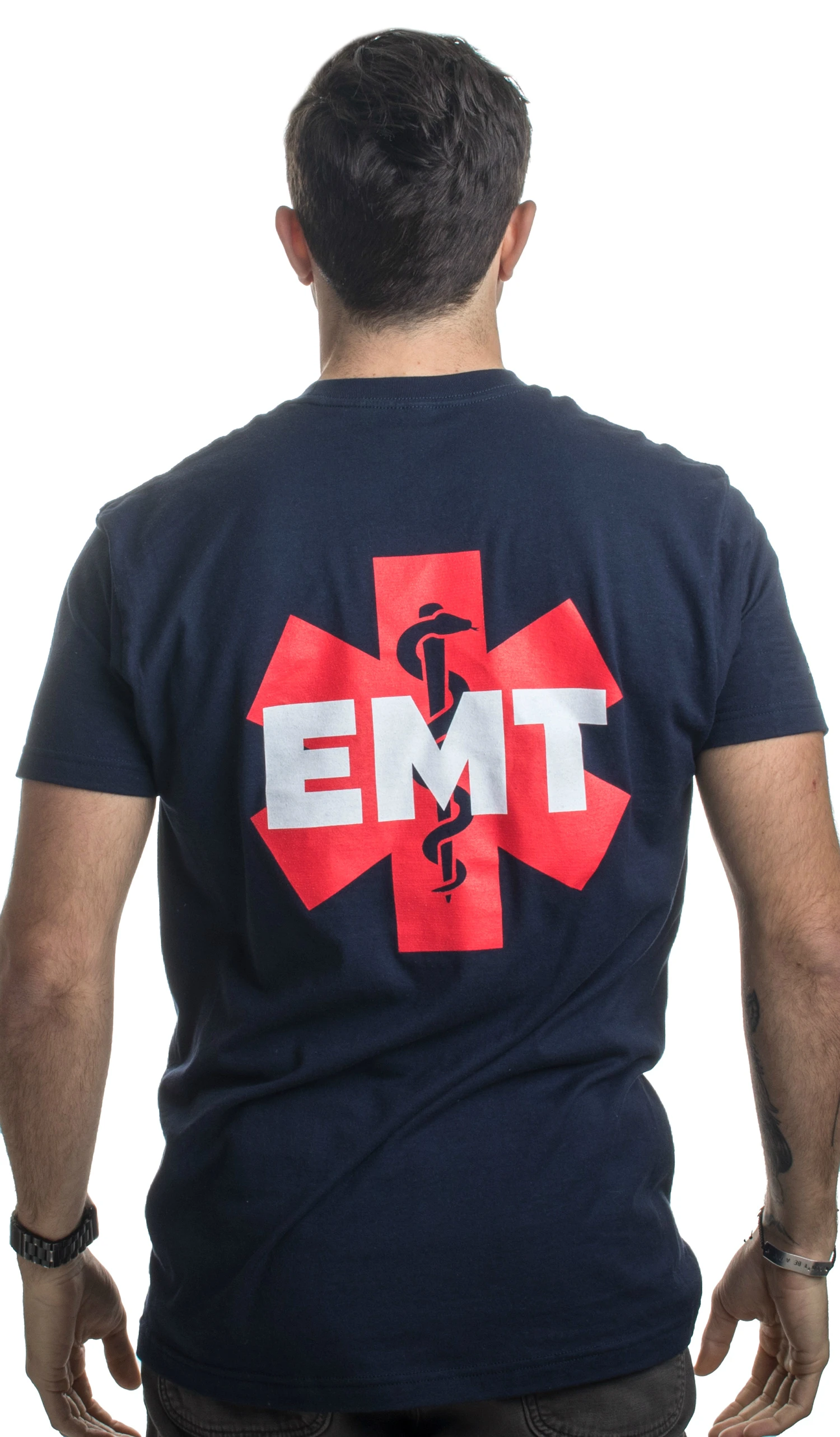 EMT AEMT Medical Paramedic Emergency Star of Life Emblem T-Shirt. Premium Cotton Short Sleeve O-Neck Mens T Shirt New S-3XL