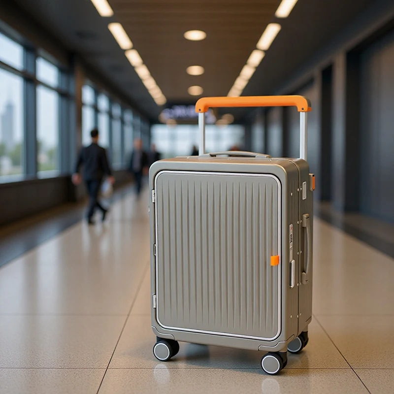 

20/24 inch Side Opening Luggage Deep Compartment 2026 New Suitcase Aluminium Frame Durable PC Flip Lid Travel Suitcase Carrier