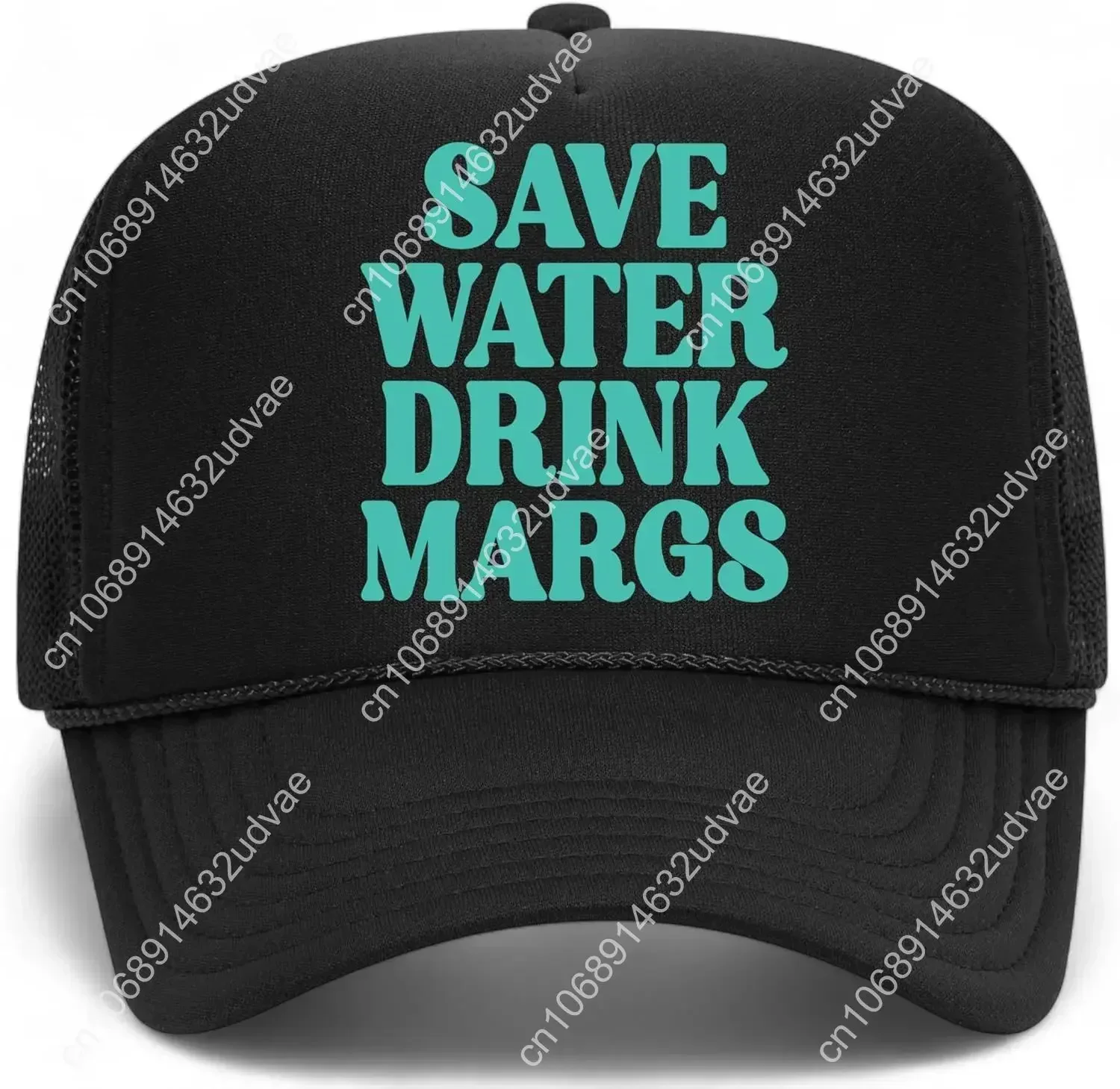 Casquette de camionneur Save Water Drink Margs |   Margarita Tequila : Boissons amusantes et mignonnes |   Casquette Snapback en mousse de qualité supérieure pour hommes et femmes