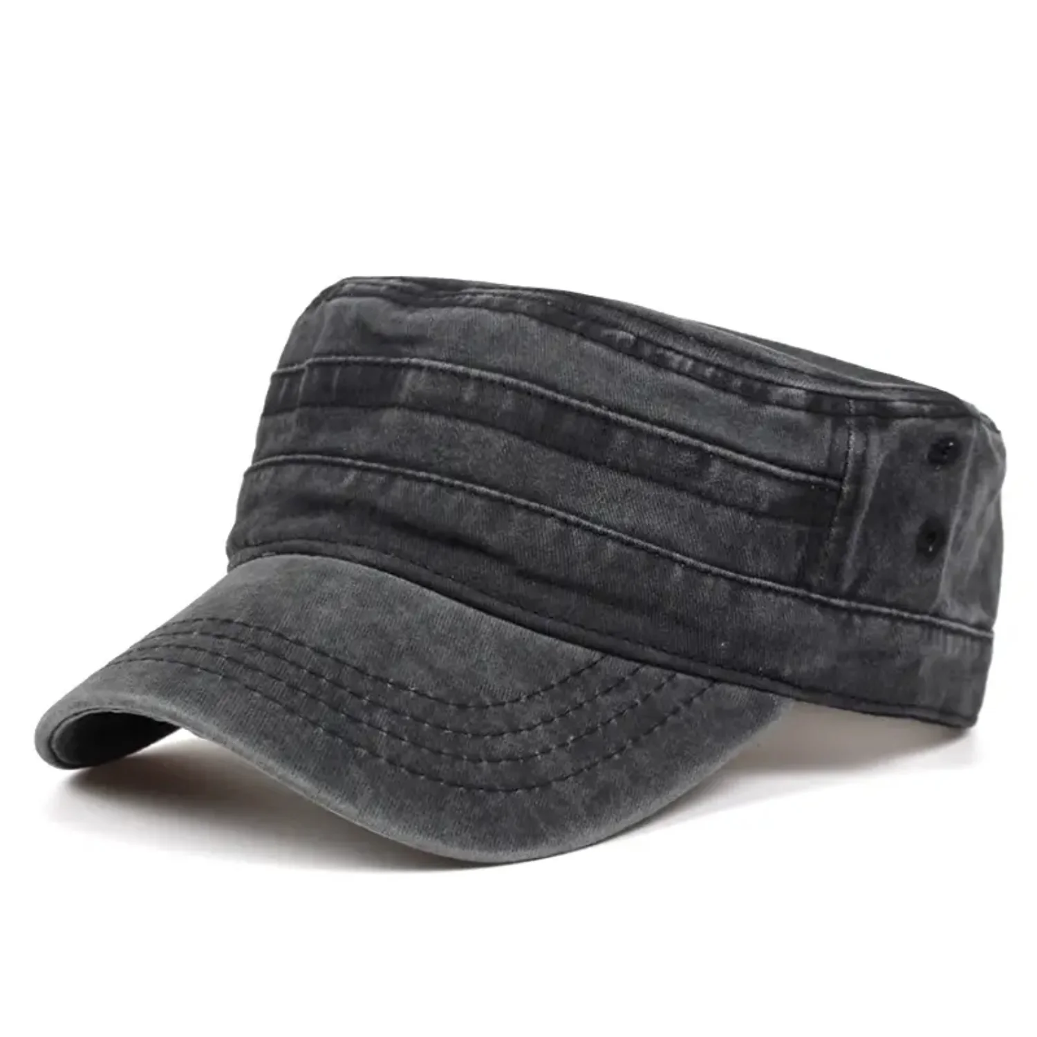 Classic Men's Flat Brim Baseball Cap - Stylish and Comfortable Headwear for Everyday Wear