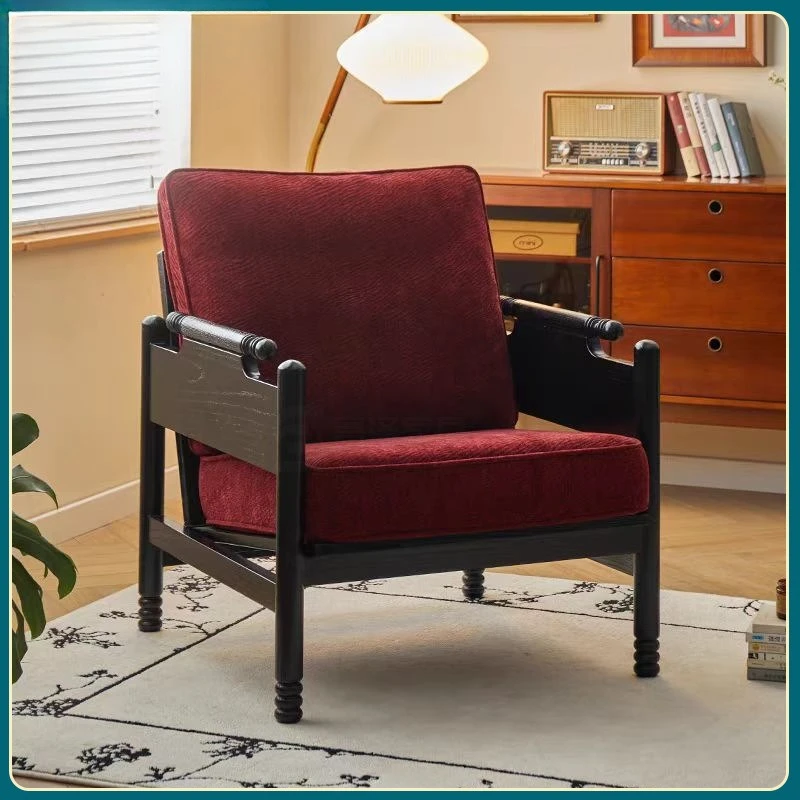 

Французский ретро-диван из массива дерева, американская простая тканевая обивка.