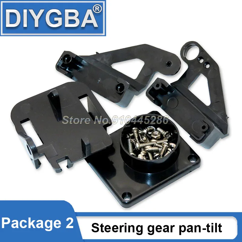 For MG995 MG996R MG945 MG946R FDKJGECF Steering Gear Pan And Tilt Mount Mechanical Robot Servo Mount Set