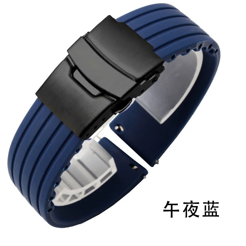 مفتاح الأذن مناسب لهواوي سامسونج الذكية سيليكون حزام الإطارات نمط حزام مقاوم للماء 18/20/22/24 مللي متر