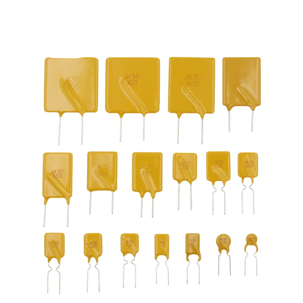 

100PCS Jk30 Plug In Self Resettable Fuse Pptc Ruef 30V 0.9A 1.1A 1.35A 1.5A 1.6A 1.85A 2A 2.5A 3A 4A 5A 6A 7A 8A 9A 10A