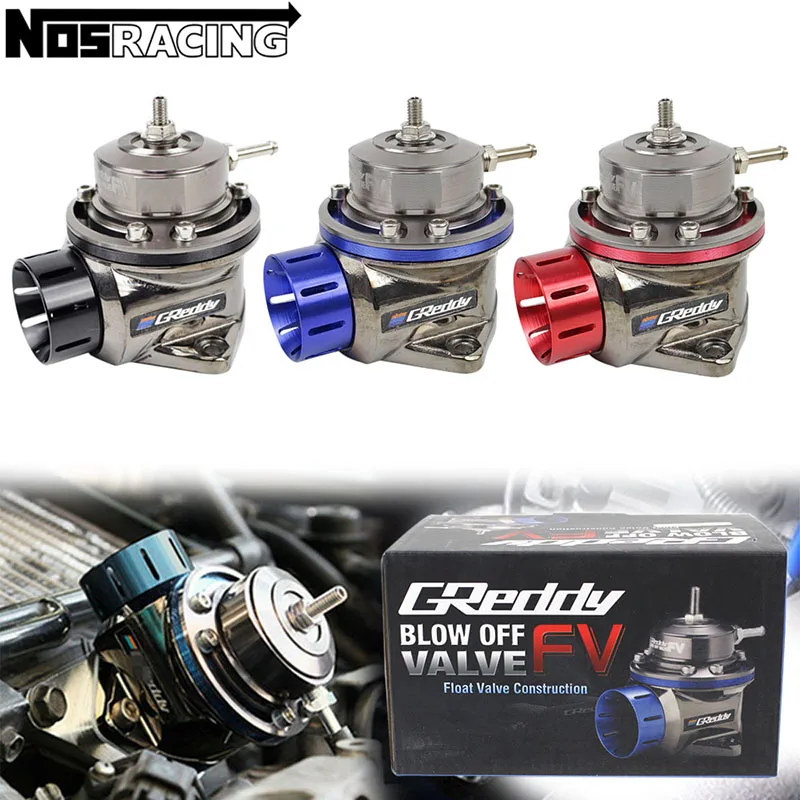 Racing Car Greddi FV BOV Blow Off Valve Universal Aluminum Floating Valve Red Blue Black