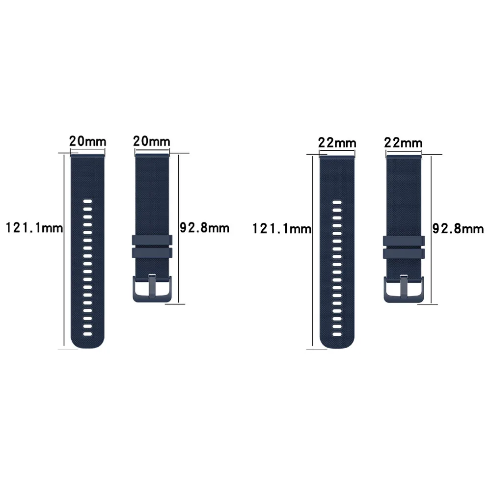 20mm/22mm Strap For Haylou RS4 LS12/Plus/LS02 Watch Band Bracelet For Haylou RS3 LS04/RT LS05S/RT2 LS10/GST Silicone Band Correa