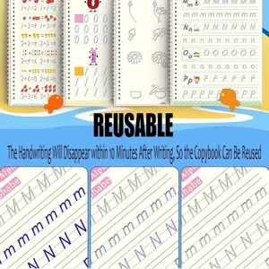 Defterini gelen Pratik Sihirli İngilizce, Oluk, çocuk Kitabı, Öğrenme Harfler, Sayılar, Kaligrafi, Yazma, egzersiz kitabı, Montessori En iyi 10 satış elemanı 1 numara yazmayı öğrenebilir