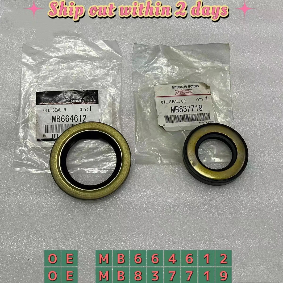 Rear Axle Oil Seal For Mitsubishi Montero Pajero Sport L200 L400 NATIVA MB664612 MB837719