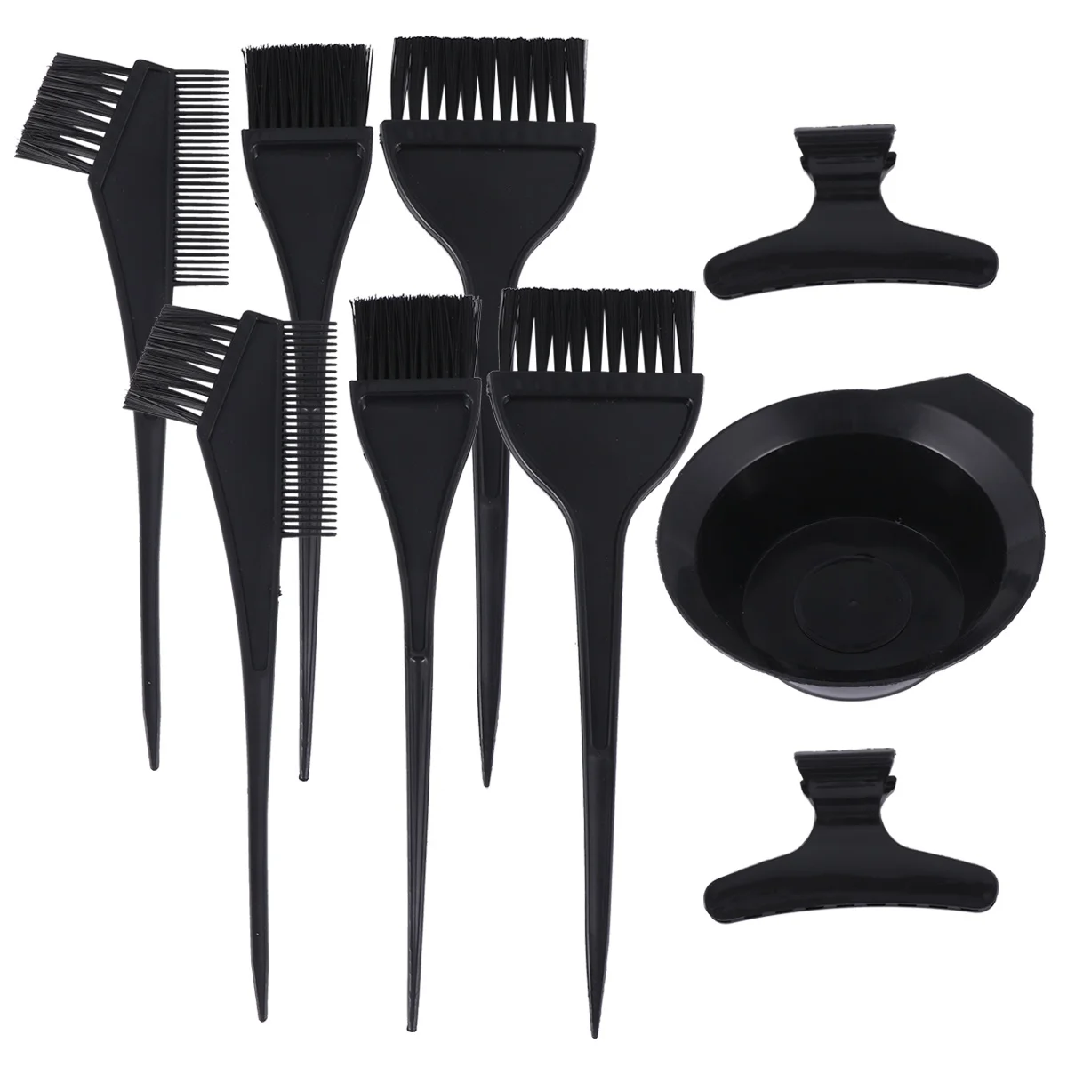 

9Pcs Hair Coloring Kit Hair Dye Tools Set Durable Brushes Tinting Bowl Clips for Professional Salon Home DIY Use