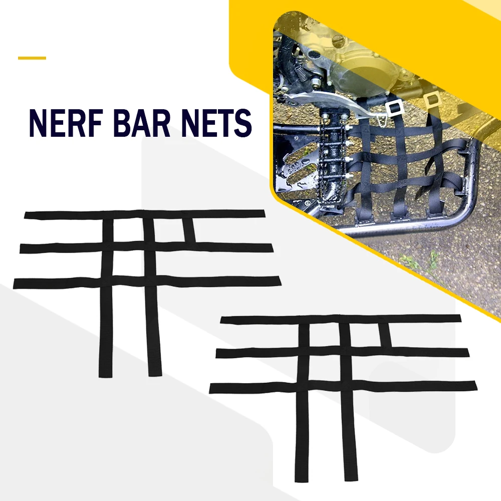 

ATV Motocross Nerf Bar Nets Waterproof Nylon Toolkit For Yamaha Banshee 350 Raptor 350 660 700 YFZ450 YFZ450R YFM700 For Polaris