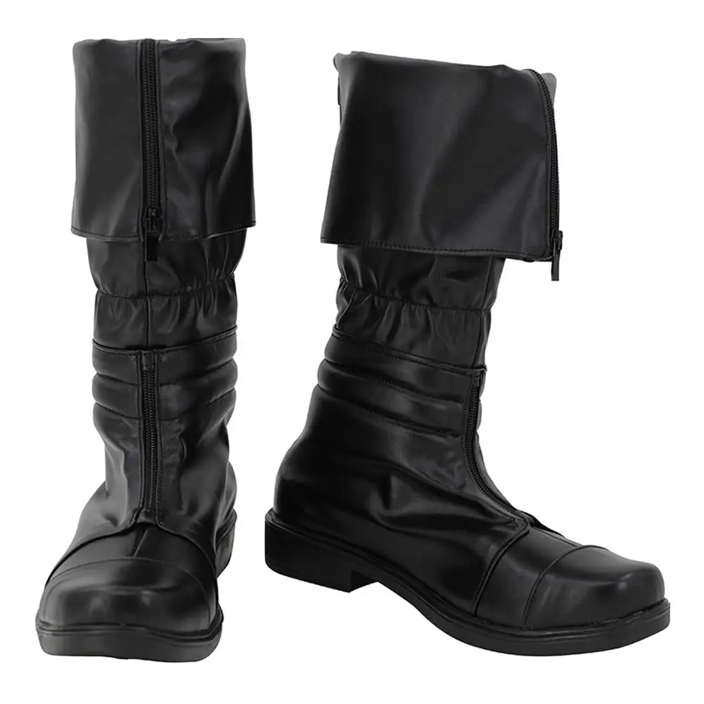 Zapatos de Cosplay de Cloud Strife para hombres y mujeres, botas de juego de fantasía, accesorios de disfraces de Halloween, accesorios hechos a medida