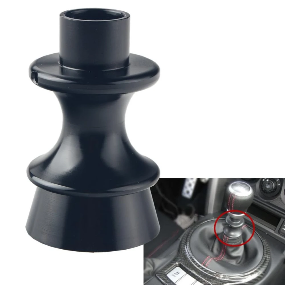 

JDM Manual Performance Billet Aluminum Gear Shift Knob Reverse Lockout Lever Black Compatible with BRZ Toyota FT86 GT86 Scion