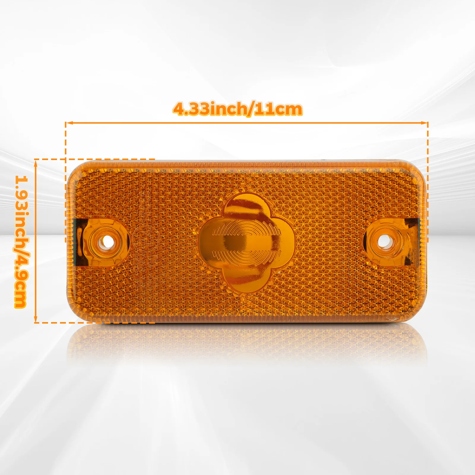 Car LED Turn Signal Lamp Orange Side Marker Light Truck Trailer Exterior Cover Without Lamp For IVECO FIAT VOLVO 500308514