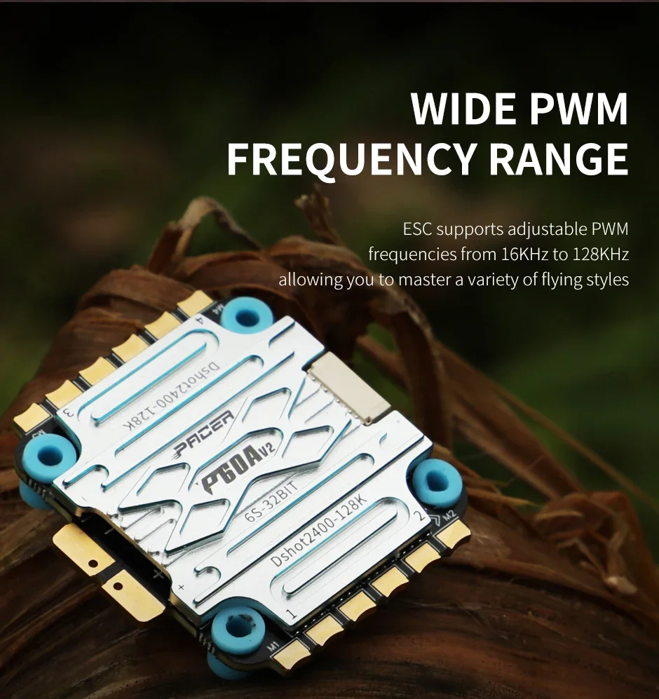 T-MOTOR P60A V2 4IN1 ESC 3-6S BLHELI_32 DSHOT2400 128KHZ PWM 30.5x30.5/M3 Para 5-7 "FV Freestyle Racing Cinematic Long Range