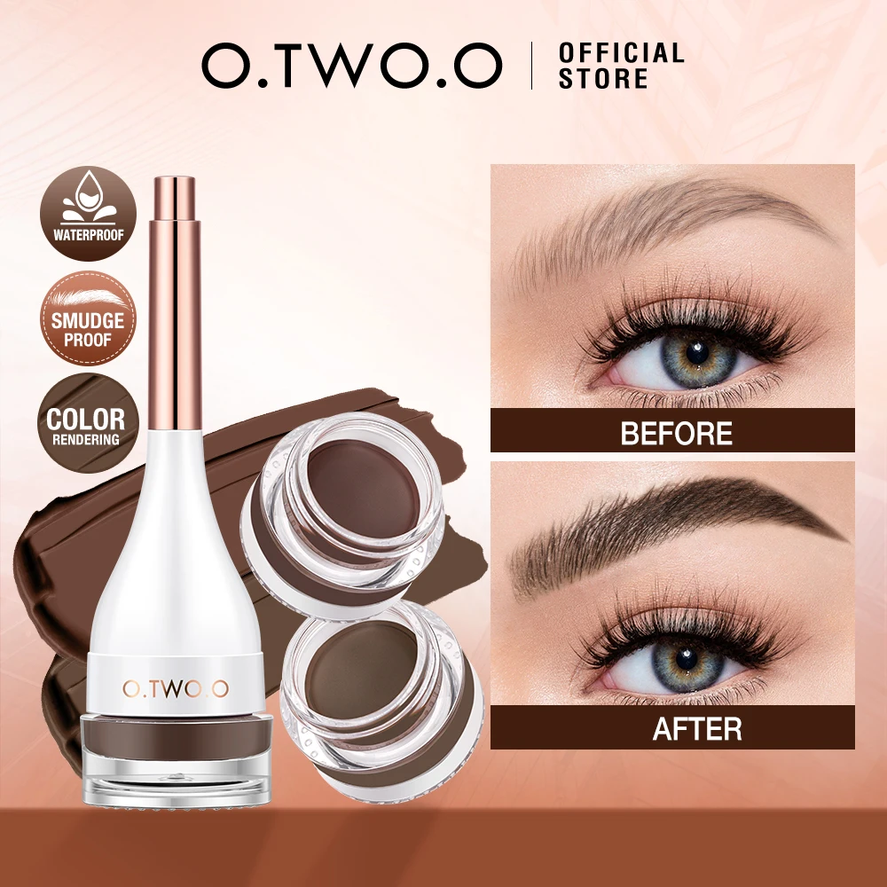 O.TW O.O-Gel crème pour sourcils, pommade pour sourcils, imperméable, résistant aux taches, longue durée, 402 teinte, maquillage, 4 couleurs