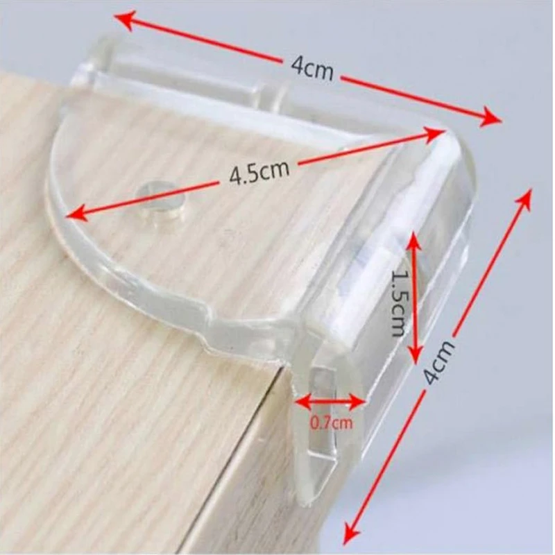 4 sztuk/zestaw ochraniacze na bezpieczny silikon dziecięce ochraniacze antykolizyjne róg stołu ochrona krawędzi dzieci ochronny zabezpieczający