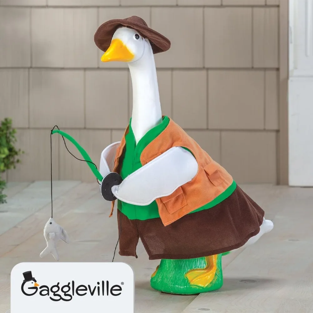 Fishing Goose Outfit for 23" H Statue, Large Size view 2