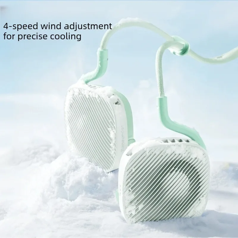 

2026 Neck Hanging Fan USB Rechargeable Personal Cooling Fan Silent Portable Multi Function Long Battery Life for Summer