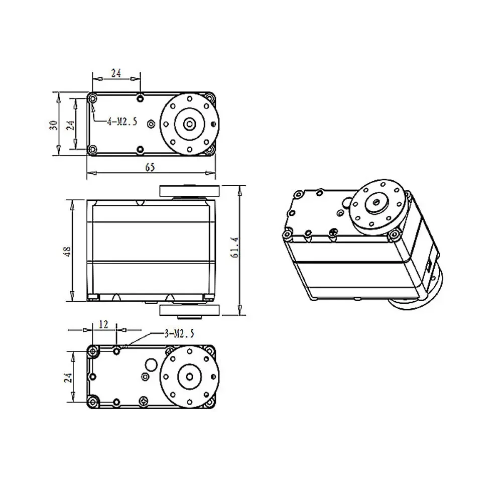 

RDS5160 RDS5180 RDS51150 RDS51160 Робот двухосевой цифровой сервопривод 60 кг/80 кг/150 кг/160 кг U-образный кронштейн с металлической шестерней для RC FPV автомобиля