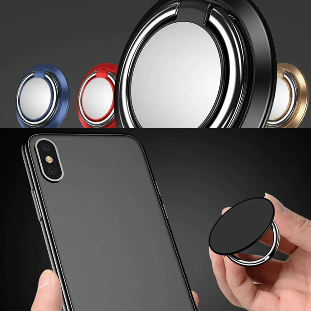 Metallic Feel Ring Phone Holder Universal 360 Rotation Phone Holder Mobile Phone Accessories For Iphone 13 12 PRO Samsung Huawei