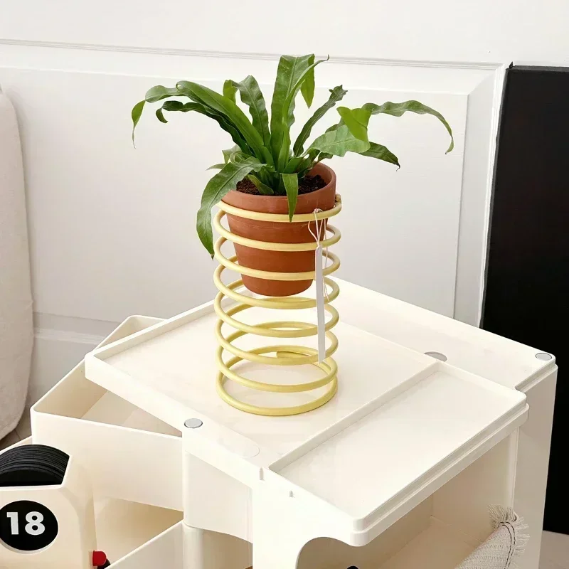 Creative Spring Flower Stand, Simple Modern Pots for Plants, Multi-color Optional, Heighten, Breathable Indoor Gardening