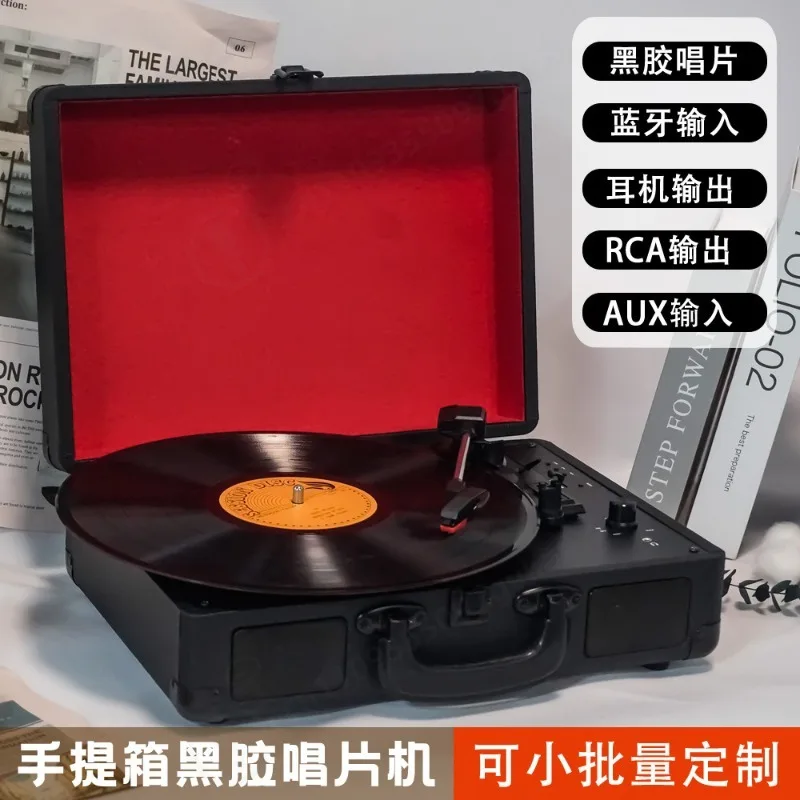 Portable Record Player with Speaker Turntable Old Record Player Bluetooth Speaker Stereo Turntable