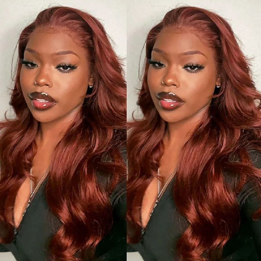 

Body Wave 13x4 Hd Lace Frontal Wig Reddish Brown Body Wave Lace Front Wig Human Hair Lace Frontal Wig Hd Lace Wig 13x4Human Hair