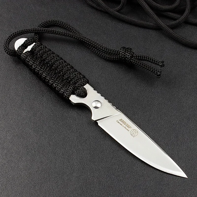 2024 Outdoor high-hardness  tactical knife, EDC portable fixed blade, camping multi-purpose survival knife jungle pocket knife