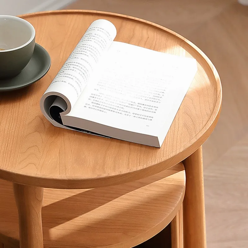 Solid wood cat few living room small side few wooden coffee table balcony small table corner few Nordic 4