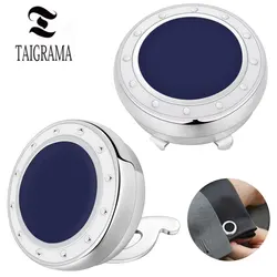 TAIGRAMA Enamel Cufflinks Button Cover for men's Shirt Buttons Cover Formal Wear Dress Cover Buttons Jewelry Elegance Cuff Links