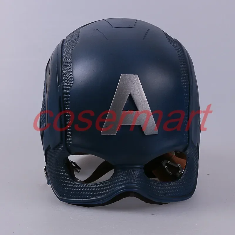 Cosplay Helmet Superhero Captain America Helmet Steven Rogers Mask Rubber Man Adult Halloween Costumes Party Prop