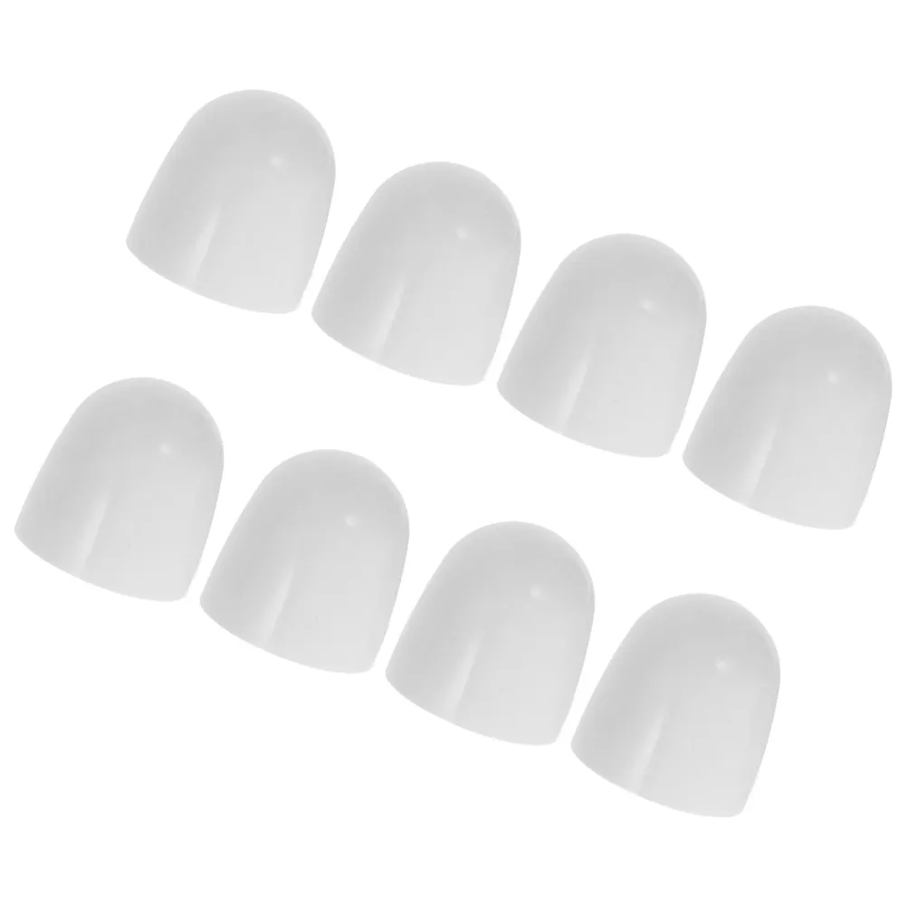 

8Pcs Universal Toilet Bolt Caps ABS Plastic Push-on Decorative Screw Covers for Toilet Base Floor Bolts Bathroom Decor Easy