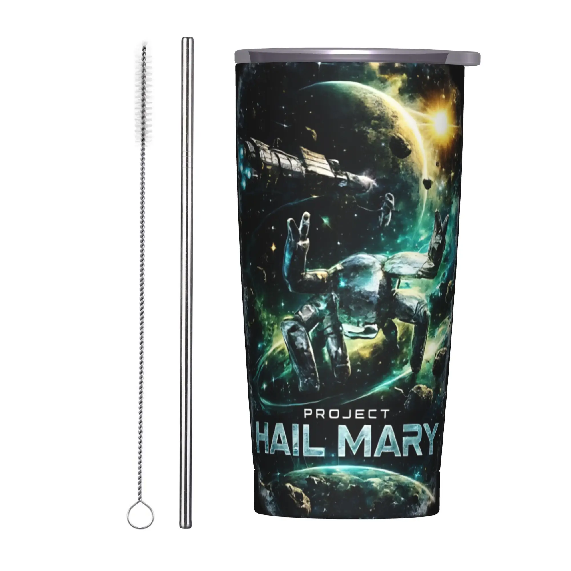 Project Hail Mary Tumbler Vacuum Insulated  Thermal Cup Vacuum Flask Smoothie Tea Mugs Water Bottle, 20oz