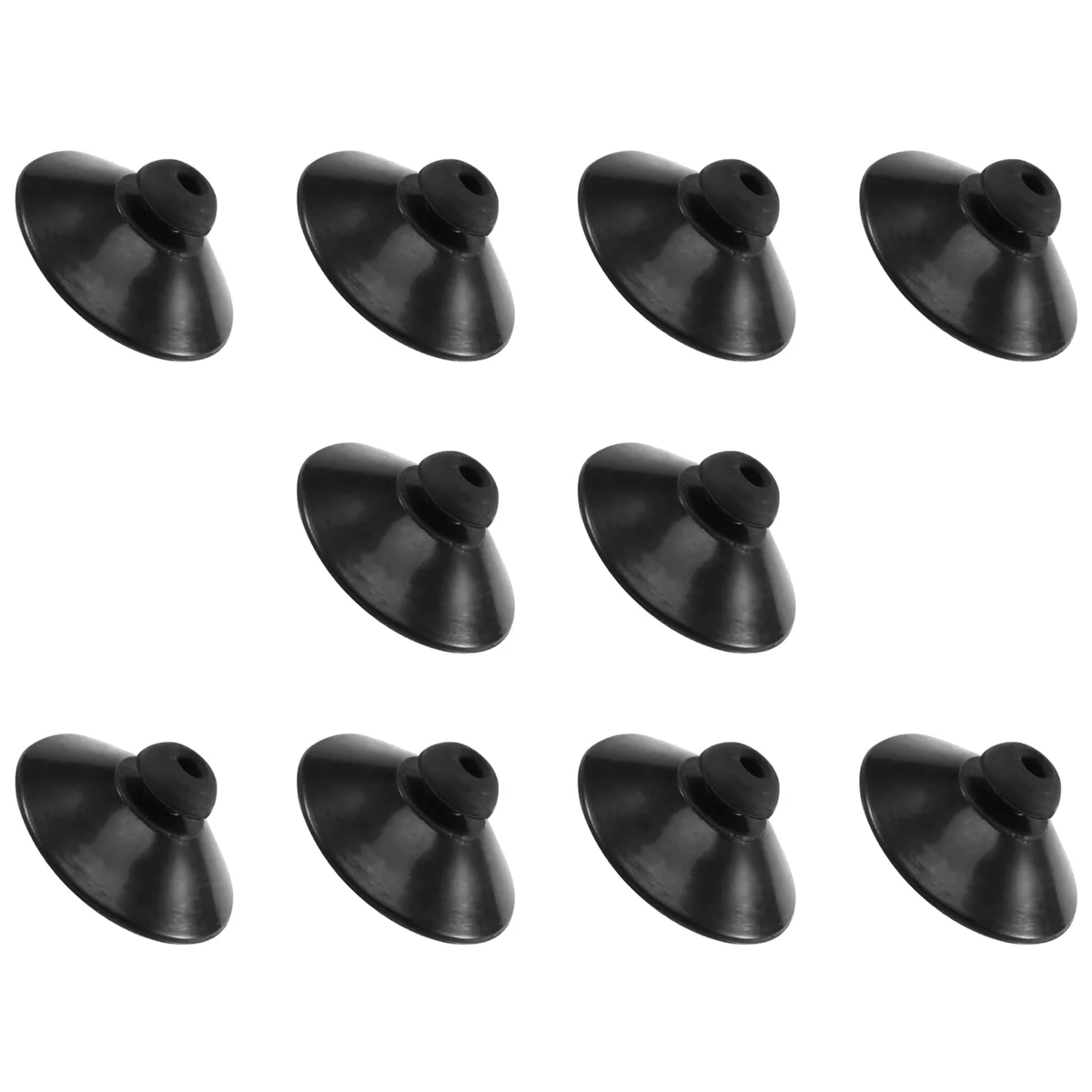 10 x Black rubber 27mm Suction Cup Clip Sucker For Aquarium Fish Tank Pump