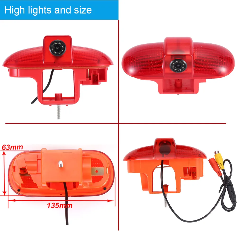 HD car rear view camera for Opel Vivaro Renault Trafic II III Nissan Primastar Diesel Petrol Chassis Bus FWD X83 CAIXA 2001-2014